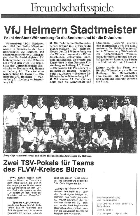 Bezirksliga 1984/85 – Foto 8